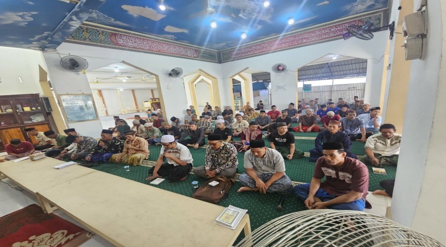 Lantunan Zikir dan Tahlil Menggema di Masjid At-Taubah Lapas Kuala Tungkal