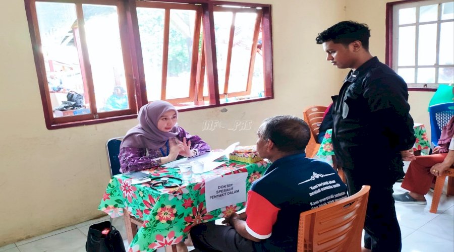 Lapas Wahai Periksakan Kesehatan Warga Binaan Lansia pada Baksos PAPDI