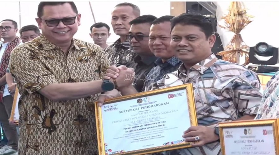 Kanwil Ditjenpas Sulteng Raih Tiga Besar Publikasi Terbanyak di IPPAFest 2025