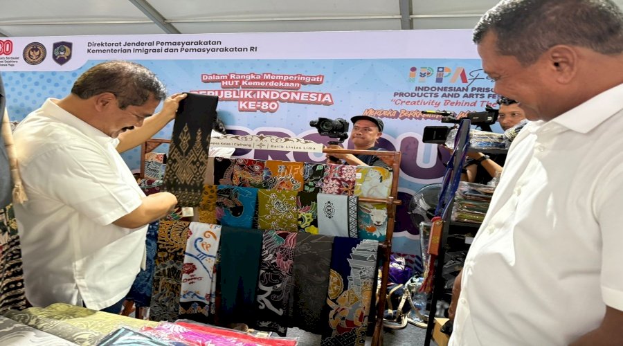 Batik Warga Binaan Lapas Cipinang Diborong Menteri Imipas pada IPPAFest 2025