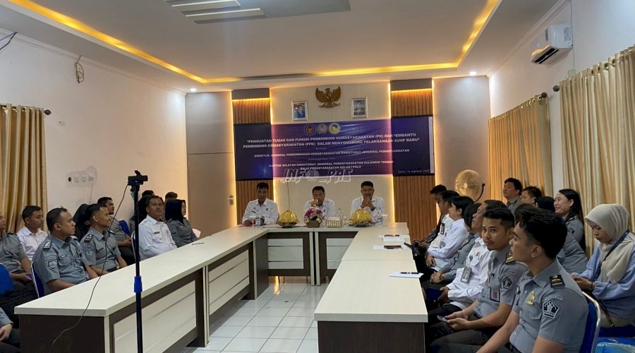 Hadapi KUHP Baru 2026, Kanwil Ditjenpas Sulteng Perkuat Garda Depan Pemasyarakatan