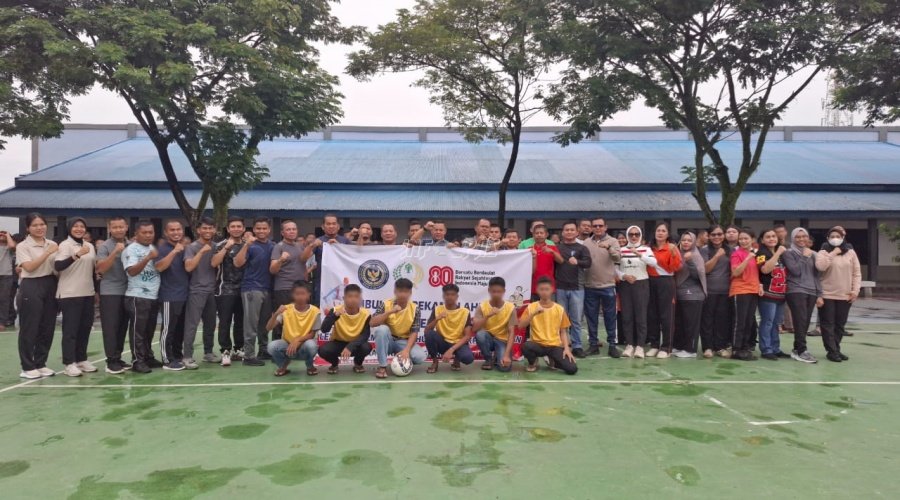 Sambut HUT Ke-80 RI, LPKA Medan Gelar Pekan Olahraga Anak Binaan