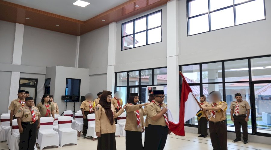 LPKA Ambon dan Kwarran Pramuka Baguala Lantik Gugus Depan Amanah Masa Bakti 2025–2027