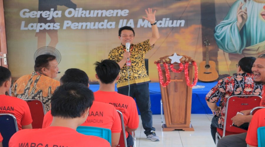 Lapas Pemuda Madiun Gelar Pembinaan Kristen dan Katolik bersama Yayasan Yehezkiel Jakarta