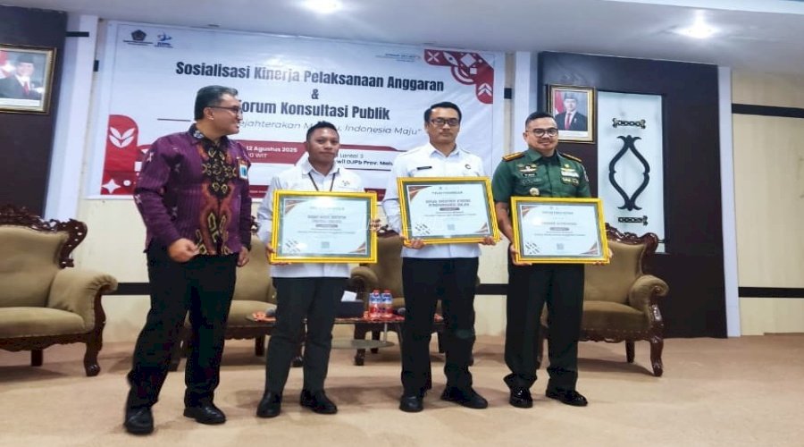 Kanwil Ditjenpas Maluku Raih Penghargaan Terbaik II Bidang Keuangan dari Kanwil DJPb Prov. Maluku