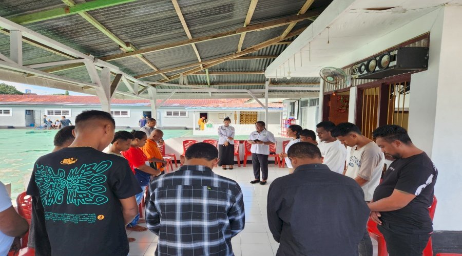 Warga Binaan Lapas Tual Dapat Bimbingan Rohani dari Kemenag Kab. Maluku Tenggara