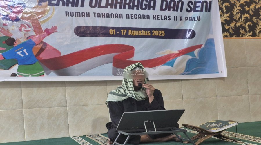 Rangkaian Porseni Rutan Palu, Warga Binaan Ikuti Lomba Tilawah Al-Qur’an
