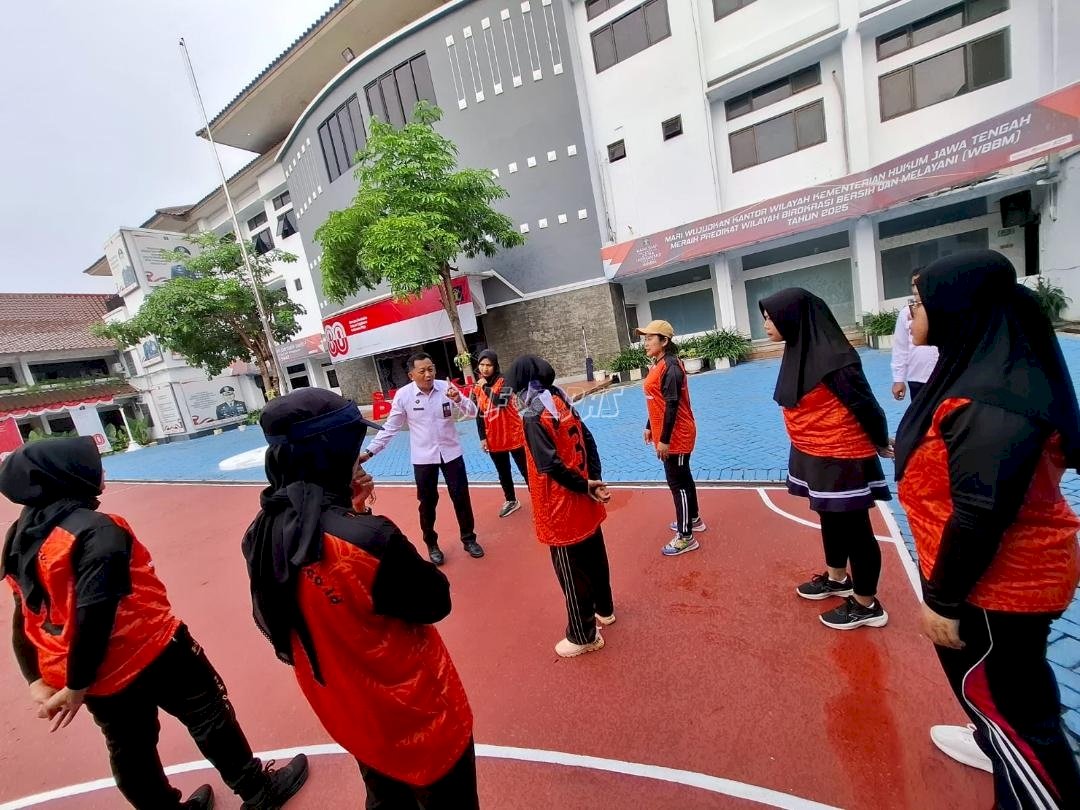 Perkuat Sinergi Antarinstansi, Kanwil Ditjenpas Jateng Ikuti Lomba Olahraga Hari Pengayoman Ke-80