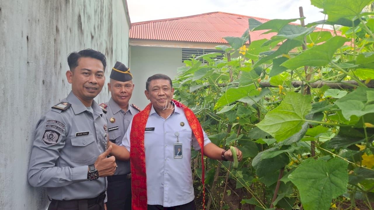 Kunjungi Lapas Pariaman, Kakanwil Ditjenpas Sumbar Perkuat Semangat Kemandirian
