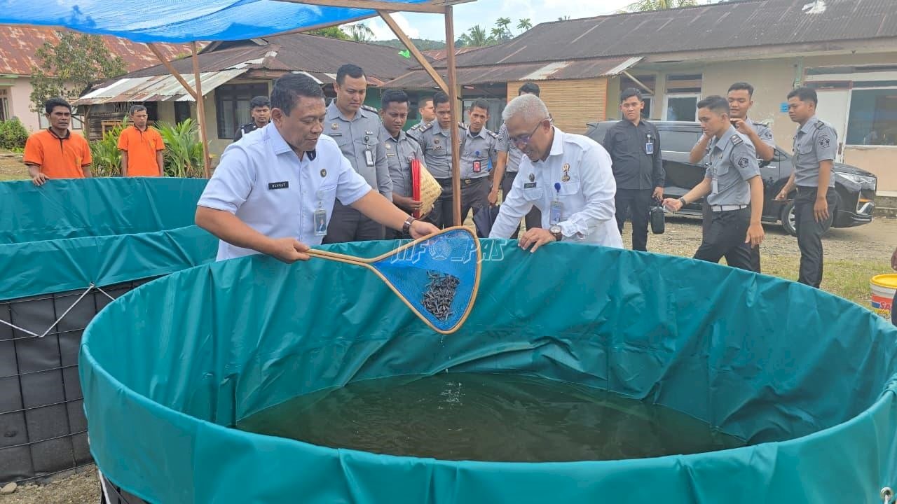Tinjau Ketahanan Pangan dan Kualitas Pelayanan, Kakanwil Ditjenpas Sumbar Sambangi Lapas Talu