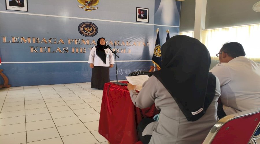 Lapas Tolitoli Gelar Lomba Menyanyikan Mars Kementerian Imigrasi dan Pemasyarakatan