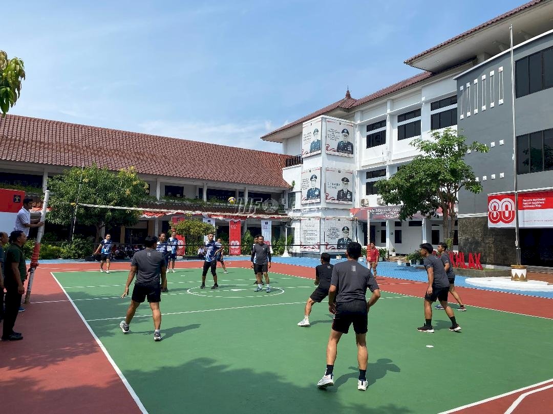 Kanwil Ditjenpas Jateng Tunjukkan Performa Apik di Lomba Voli Putra Hari Pengayoman Ke-80