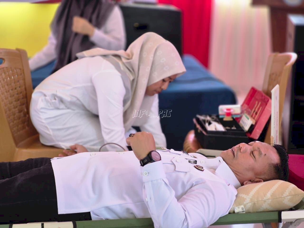 Lapas Sarolangun Gelar Donor Darah, Semarakkan HUT Ke-80 RI