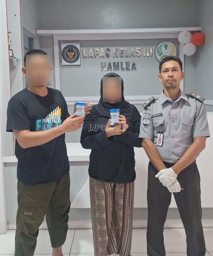 Zero Narkoba Sedari Awal, Dua Tahanan Baru Lapas Namlea Dites Urine