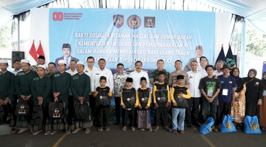 Kemenimipas Gelar Bakti Sosial bagi Warga Binaan dan Masyarakat Tangerang