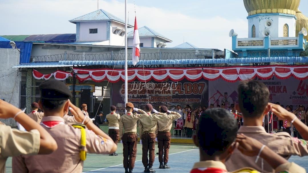 Peringatan Hari Pramuka Ke-64 di Lapas Medan, Jayalah Pramuka, Jayalah Indonesia