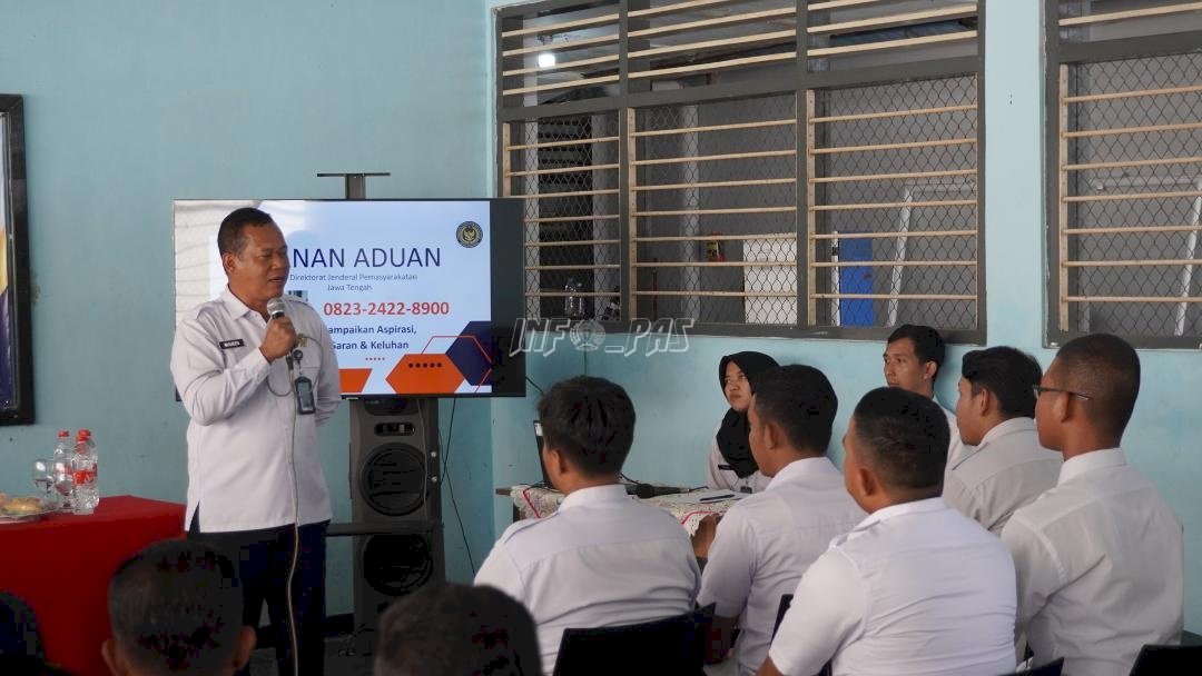Kakanwil Ditjenpas Jateng Suntik Semangat Kinerja di Rutan Pemalang