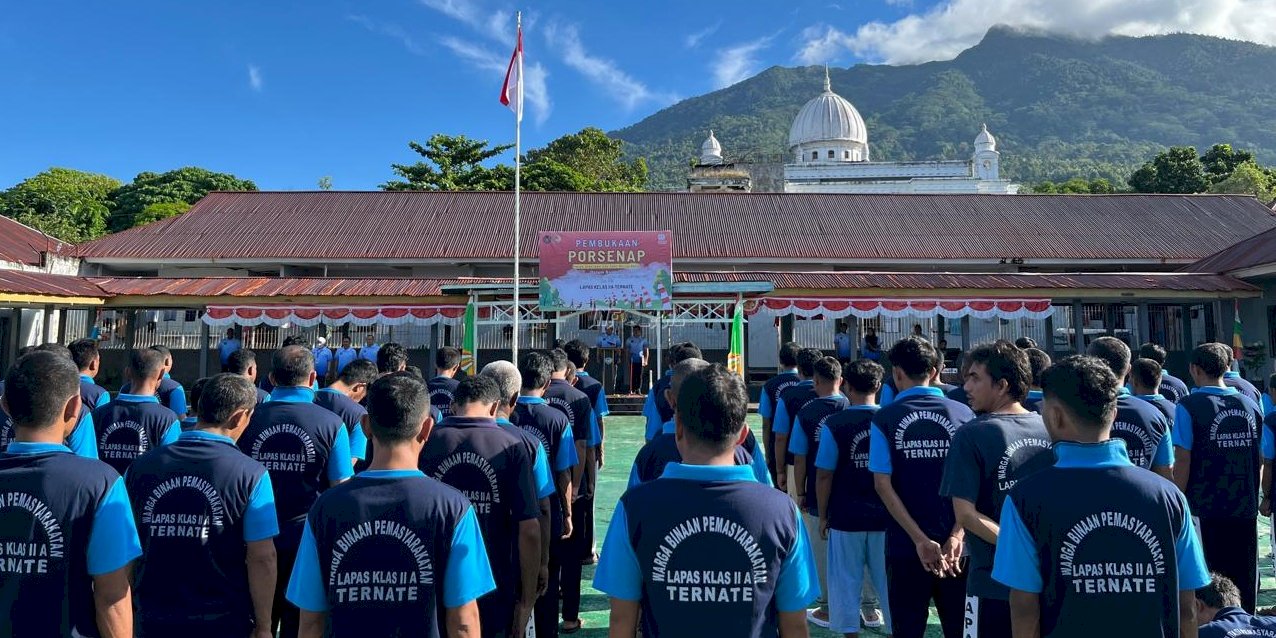 Meriahkan HUT ke-80 RI, Lapas Ternate Gelar PORSENAP