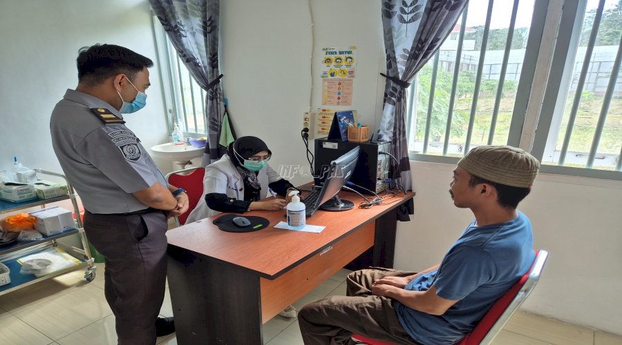 Gandeng Puskesmas, Rutan Donggala Periksakan Kesehatan Warga Binaan