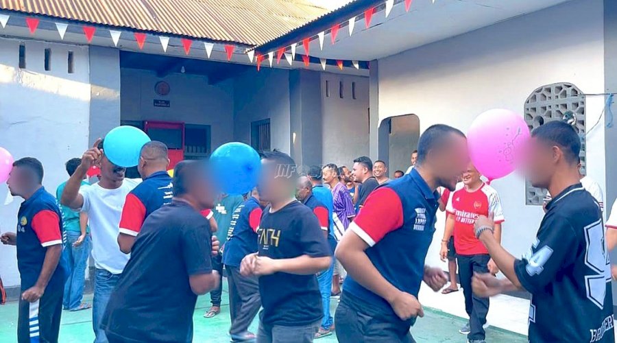 Ceria dan Tawa Warga Binaan dan Petugas Lapas Wahai Warnai Semarak Lomba HUT ke-80 RI 
