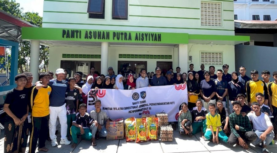Semangat Kemerdekaan dan Kepedulian, Kanwil Ditjenpas NTT Gelar Baksos di Panti Asuhan