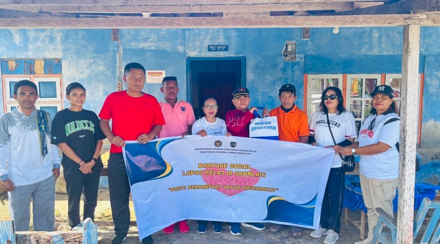Lapas Saumlaki Salurkan Bantuan kepada Masyarakat