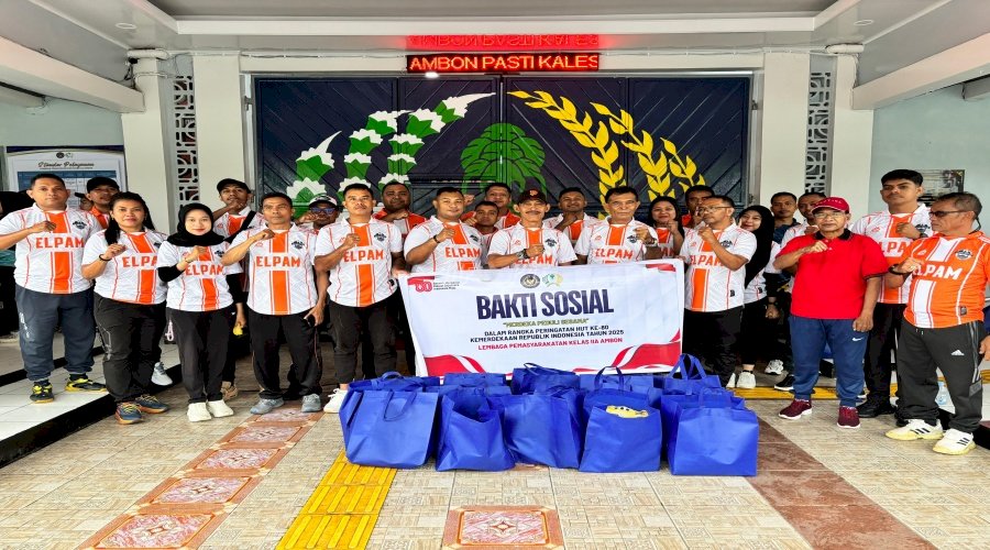 Peduli Sesama, Lapas Ambon Gelar Baksos Jelang HUT ke-80 RI