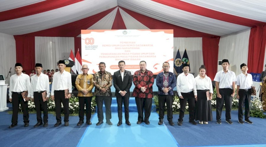 375.025 Remisi dan PMP Jadi Kado HUT Ke-80 RI bagi Warga Binaan