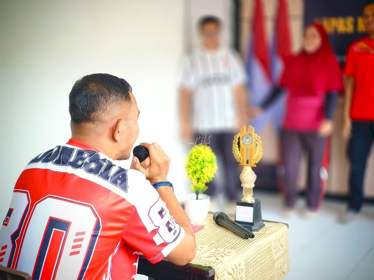Lapas Wahai Gelar Lomba Nyanyi Mars Kemenimipas Meriahkan HUT RI