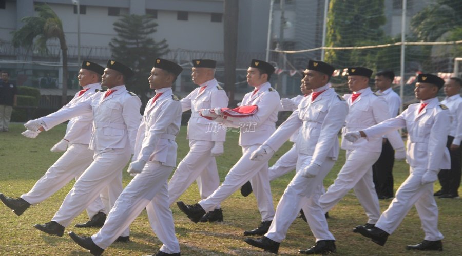 Napiter Kibarkan Bendera Merah Putih, Bukti Keberhasilan Pembinaan di Lapas Cipinang