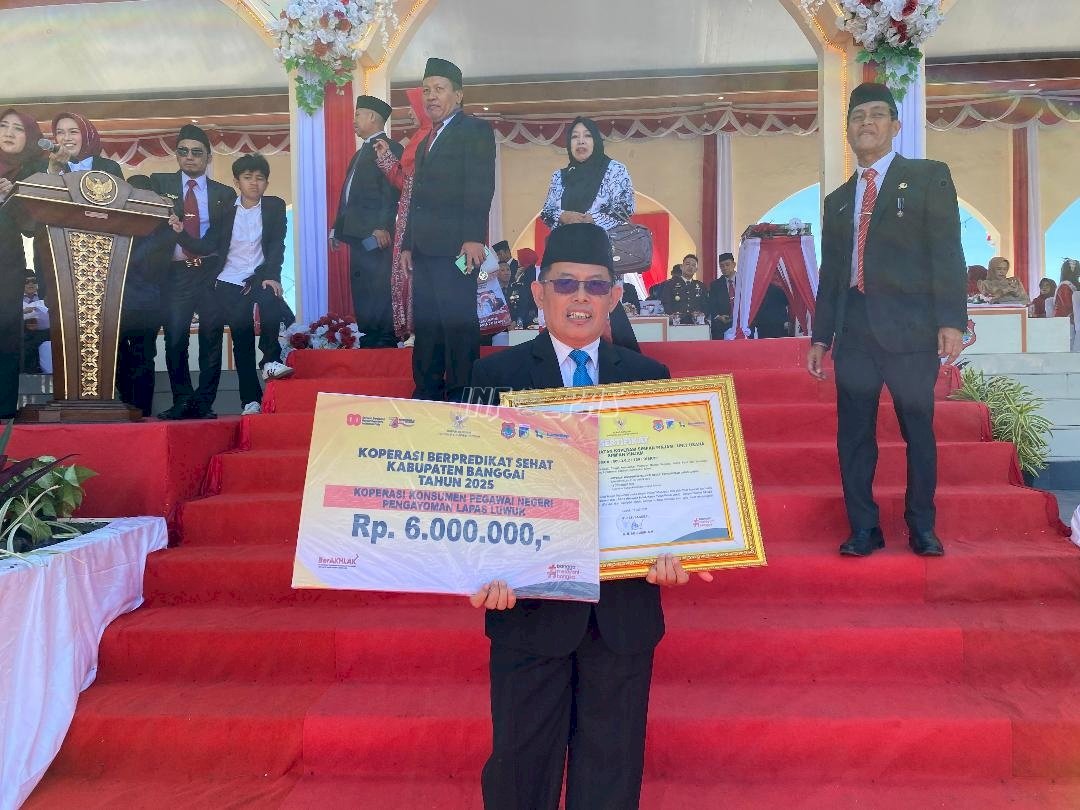 Lapas Luwuk Raih Peringkat 3 Koperasi Sehat Banggai