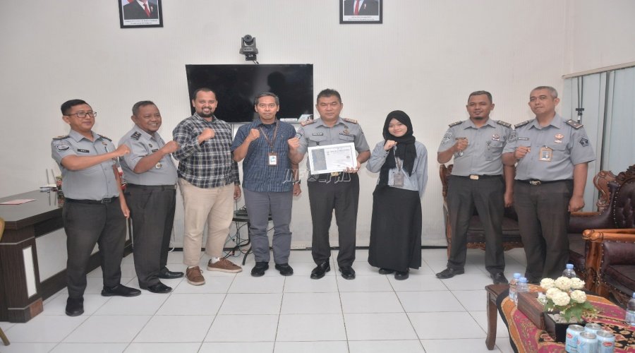 Lapas Narkotika Muara Sabak Raih Penghargaan IKPA Terbaik Semester I dari KPPN Kuala Tungkal