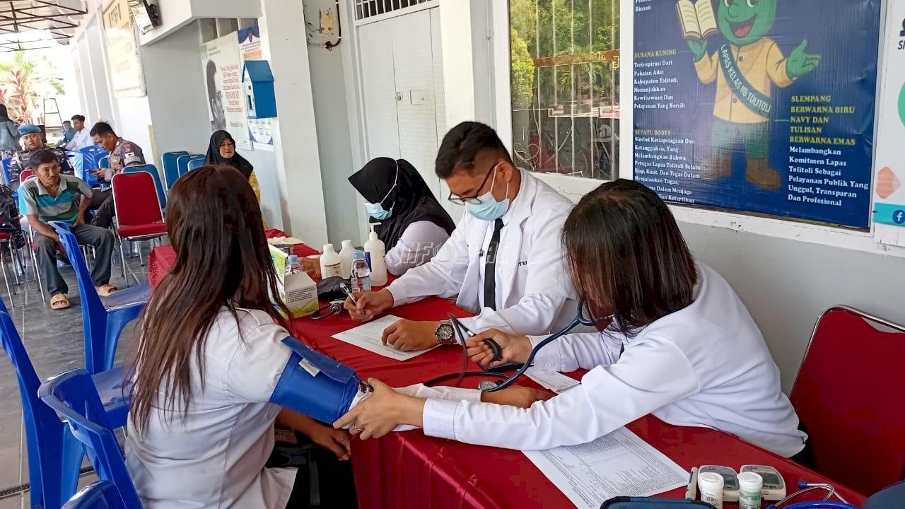 Semarak HUT RI, Lapas Tolitoli Hadirkan Donor Darah dan Cek Kesehatan Gratis