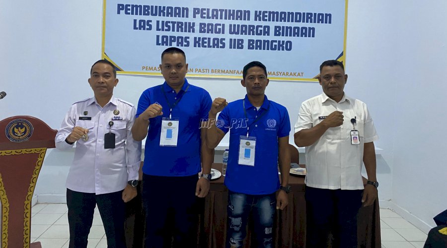 Gandeng BLK Kab. Marangin, Lapas Bangko Bekali Warga Binaan dengan Pelatihan Las Listrik