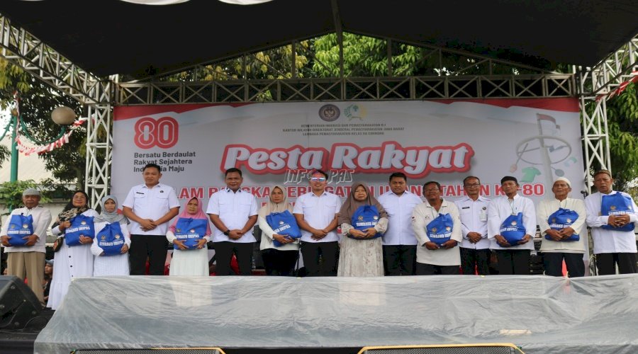 Lewat Pesta Rakyat, Lapas Cibinong Hibur Warga Binaan dan Salurkan Bansos