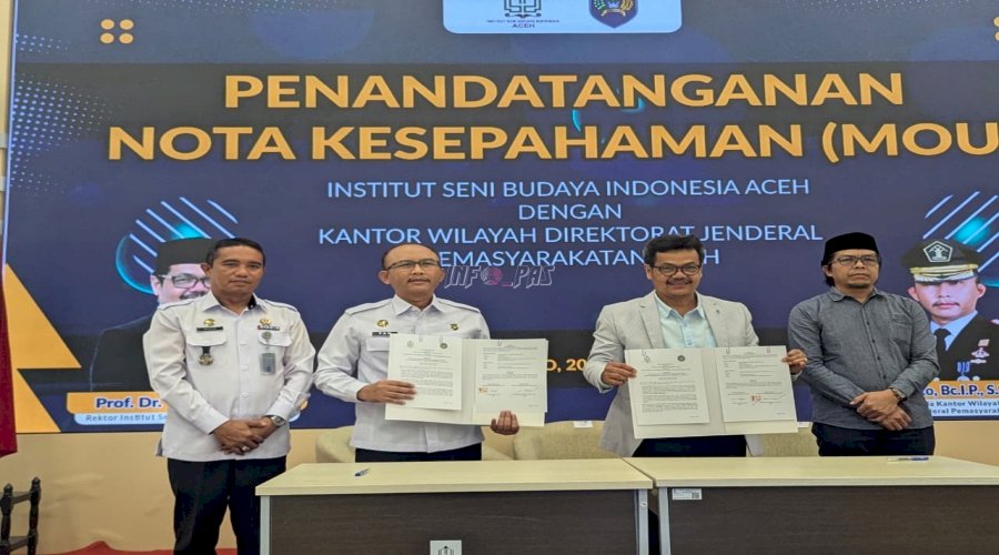 Cetak Seniman dari Balik Jeruji, Kanwil Ditjenpas Aceh Gandeng ISBI Aceh
