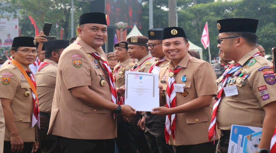 Gebyar Hari Pramuka Ke-64, Kalapas Cibinong Raih Penghargaan Panca Warsa I