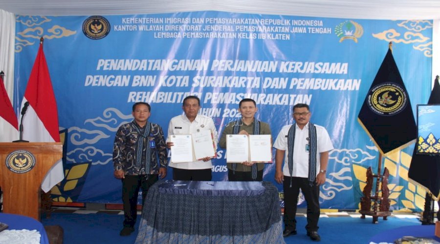 Kanwil Ditjenpas Jateng dan BNNK Surakarta Jalin Kerja Sama Pencegahan Narkoba