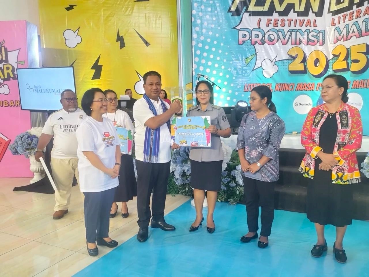 Pekan Literasi Maluku, Lapas Ambon Terima Bantuan 200 Buku untuk Warga Binaan