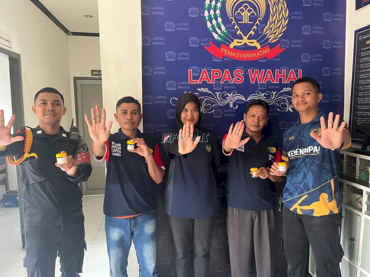 Lapas Wahai Gelar Tes Urine, Komitmen Tegas Wujudkan Lingkungan Bersih Narkoba