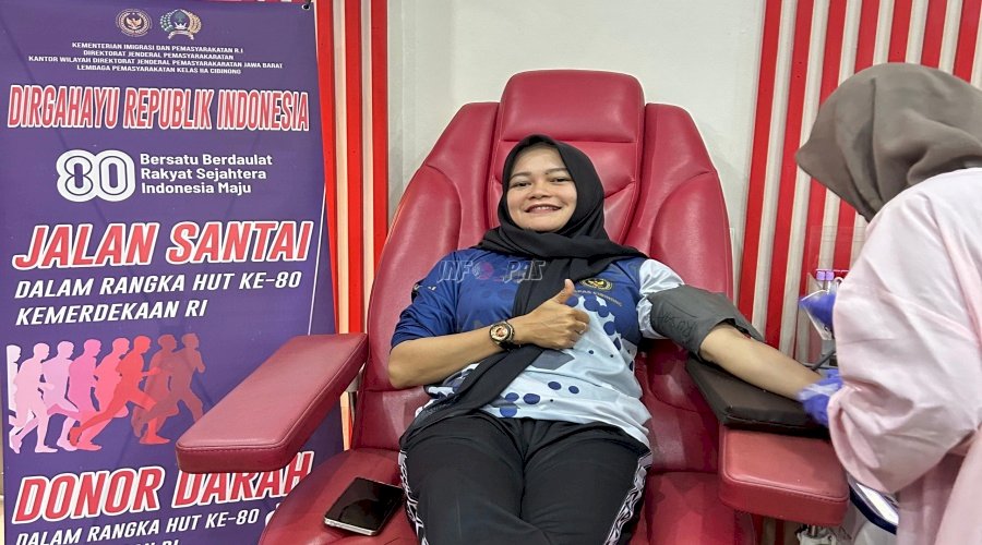 Setetes Darah, Sejuta Harapan, Lapas Cibinong Gelar Aksi Sosial Donor Darah