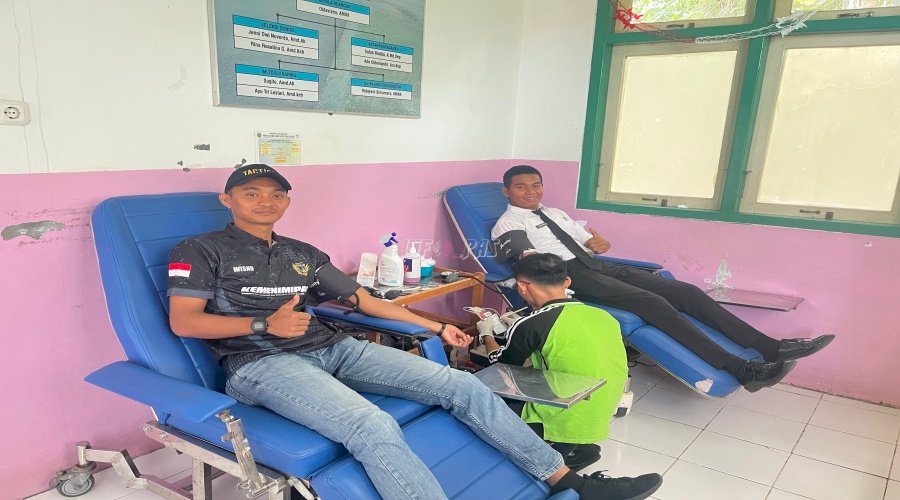 Peduli Sesama, Lapas Muara Tebo Gelar Kegiatan Donor Darah
