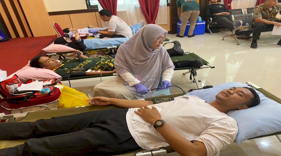 Lapas Luwuk Gandeng Kanim Banggai dan Bapas Luwuk Gelar Aksi Donor Darah Kemanusiaan