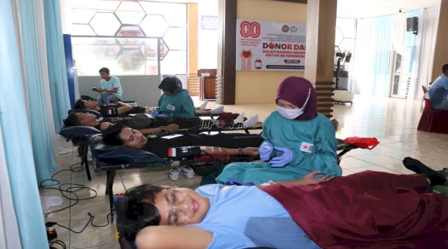 Wujud Kepedulian Sosial dan Kemanusiaan, Lapas Narkotika Karang Intan Gelar Donor Darah 