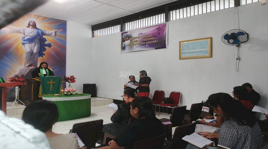 Ibadah Minggu di Lapas Saparua Perkuat Iman dan Kebersamaan