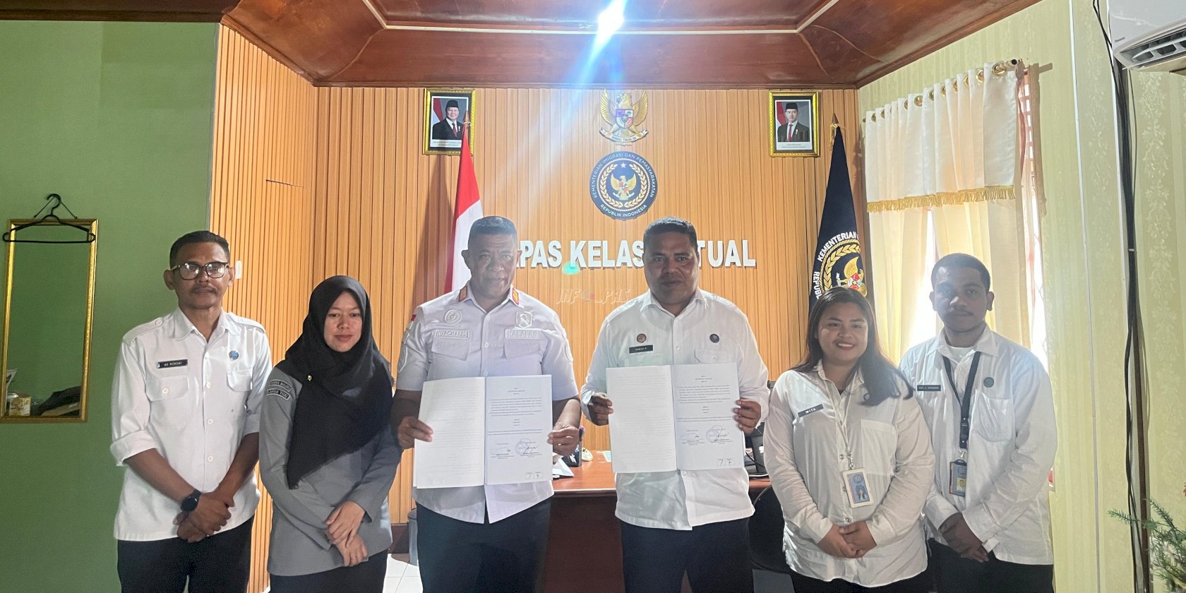 Sepakati PKS dengan BNNK Tual, Lapas Tual Siap Laksanakan Program P4GN