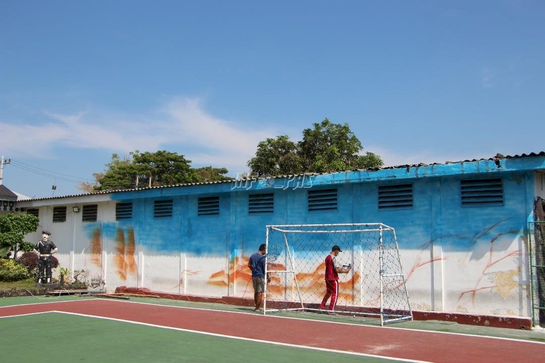 Lapas Madiun Kembangkan Bakat Seni Warga Binaan Lewat Lukisan Mural