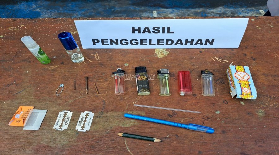 Langkah Preventif Cegah Gangguan Kamtib, Lapas Bandanaira Gelar Razia 