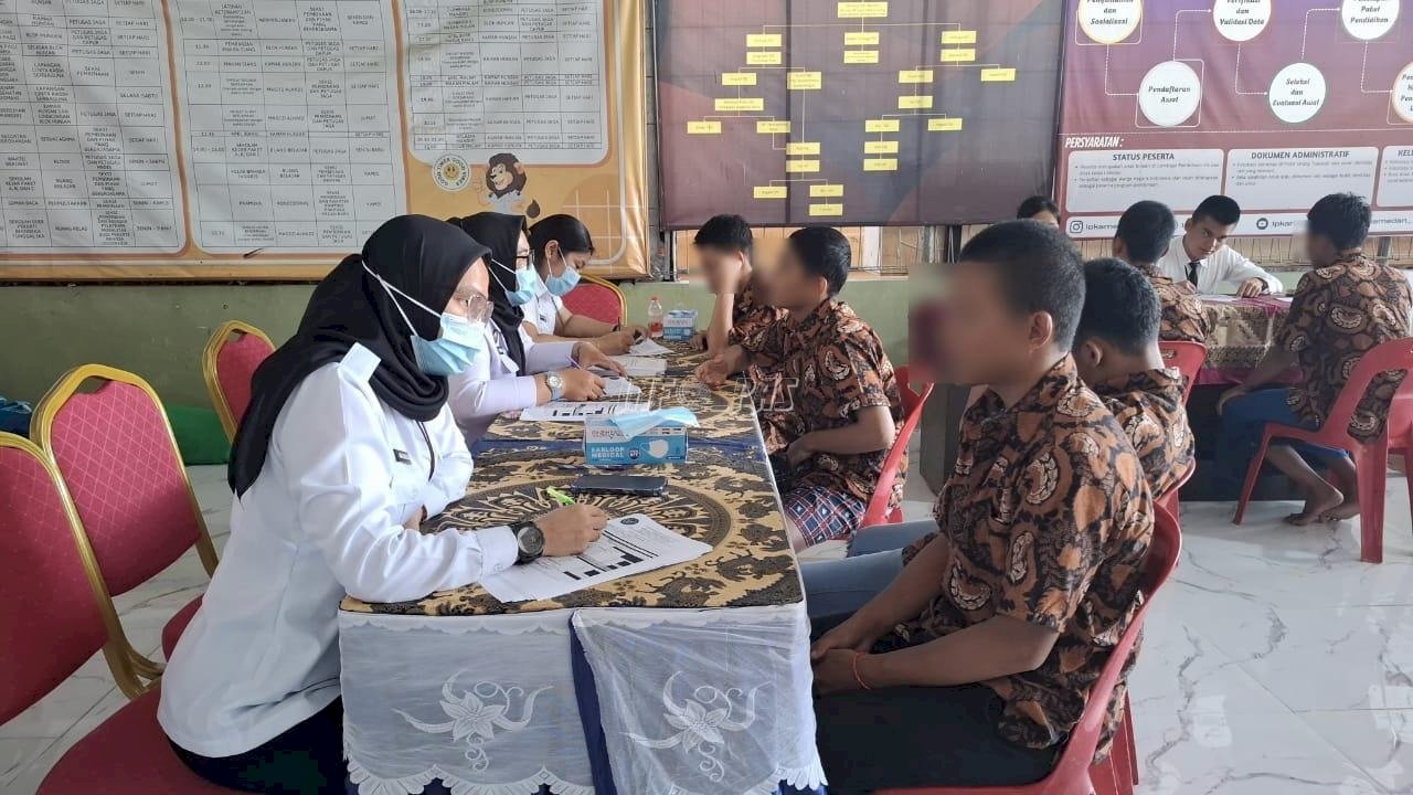 Deteksi Dini TBC, Anak Binaan LPKA Medan Jalani Skrining