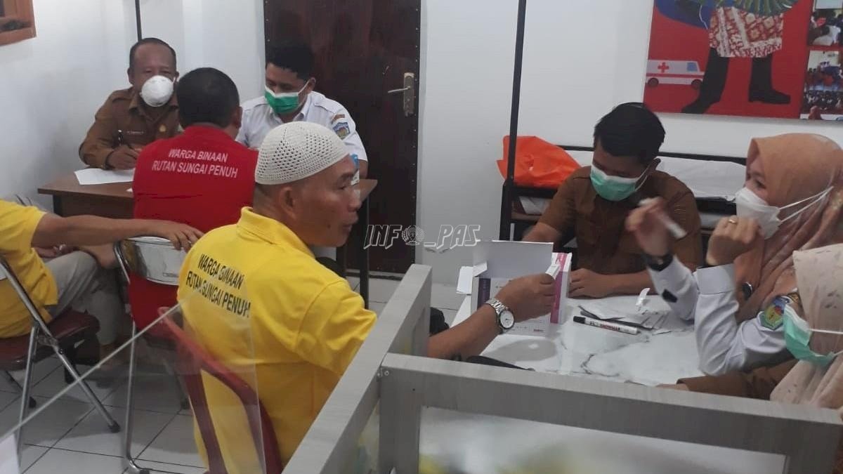 Cegah Penyakit Menular, Rutan Sungai Penuh Gelar Tes Kesehatan Warga Binaan